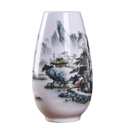Jingdezhen mountains and rivers beautiful ceramic small vase Jahrriesnge porcelain of vase cna0144