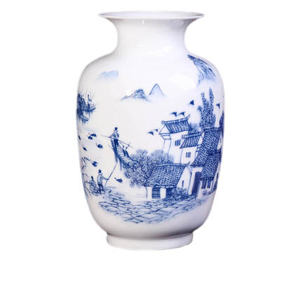 Jiangnan Water Village Winter Melon Shaped Ceramic Small Vase Jahrriesnge porcelain of vase cna0153