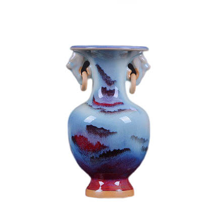 Jingdezhen Jun Porcelain Landscape Painting Ceramic Vase Jahrriesnge porcelain of vase cna0267