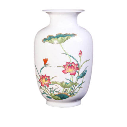Winter melon shaped lotus ceramic small vase Jahrriesnge porcelain of modern stylish simplicity cna0295