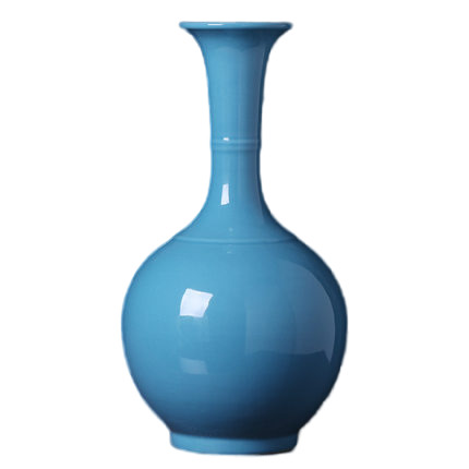 Modern stylish blue ornamental ceramic vase home decoration Jahrriesnge porcelain of beauty vase cna0337