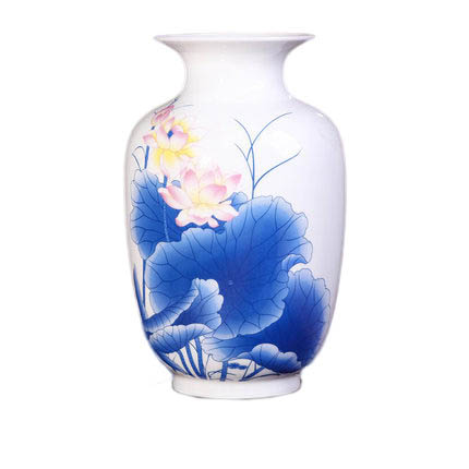 Winter melon shape lotus fragrance pattern ceramic vase Jahrriesnge porcelain of vase cna0644