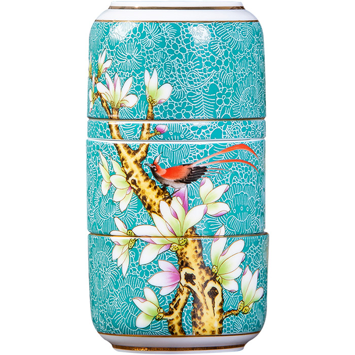 Jingdezhen green household sealed storage ceramic tea pots ornaments Jahrriesnge porcelain of cna0673