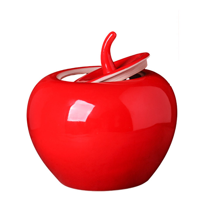Red apple ceramic jar handicraft decoration multiple styles optional Jahrriesnge porcelain of red apple crafts cna0730
