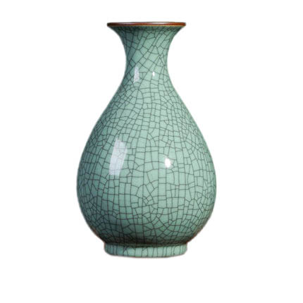 Jar shape green cracked glaze ceramic vase Jahrriesnge porcelain of crack glaze vase cna0740