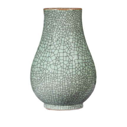 Bucket shape green cracked glaze ceramic vase Jahrriesnge porcelain of crack glaze vase cna0746