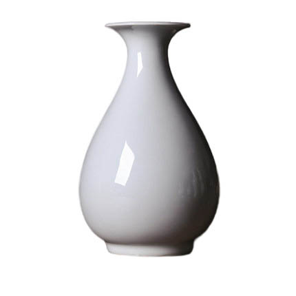 Home decoration jar shape pure white ornamental vase Jahrriesnge porcelain of pure white vase cna0760