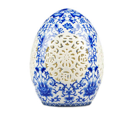 lucky egg thin tire hollow ceramic craft Jahrriesnge porcelain of thin tire hollow egg cna0788