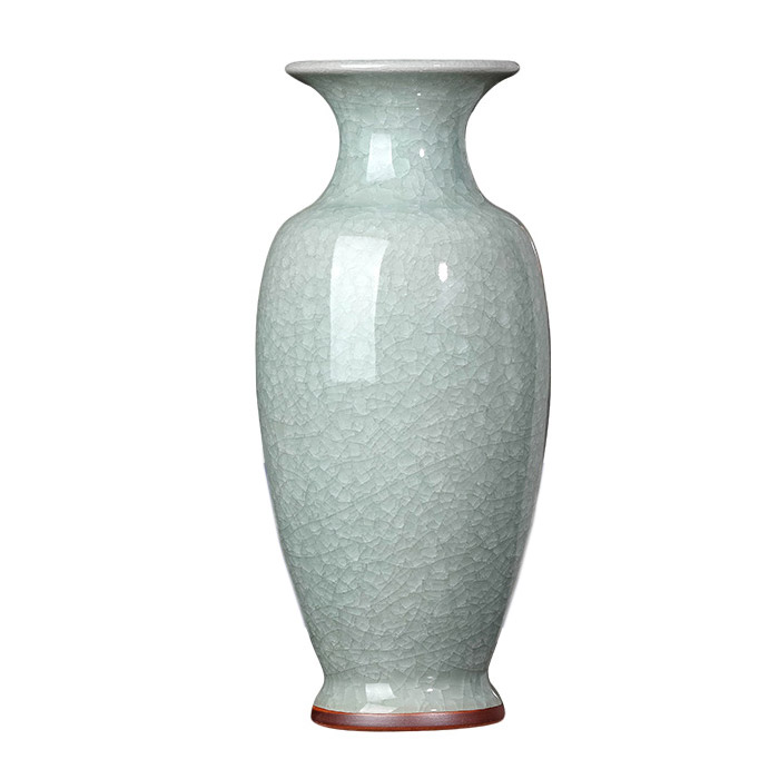 Jun porcelain cracked glaze ceramic flower vase multiplue styles Jahrriesnge porcelain of jun porcelain crack glaze white ice cube cna0811