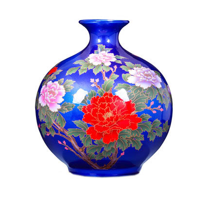 Handmade decorative royal china crystal glazed ceramic flower vase Jahrriesnge porcelain of crystal glaze vase cna0814