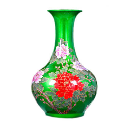 Decorative green china crystal glazed ceramic ornamental vase Jahrriesnge porcelain of crystal glaze vase cna0825