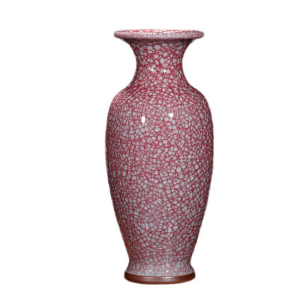 Jun porcelain cracked glaze red ceramic vases Jahrriesnge porcelain of jun porcelain crack glaze white ice cube cna0840