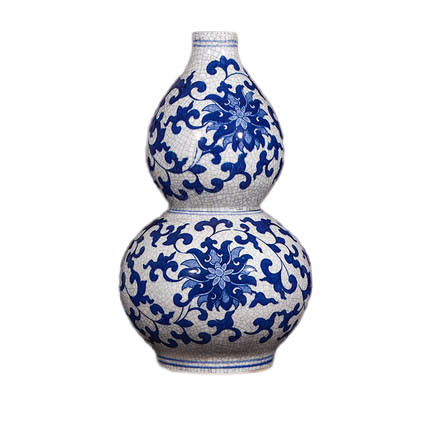 Small gourd shape blue and white chinese ceramic vase Jahrriesnge porcelain of white and blue vase cna0865