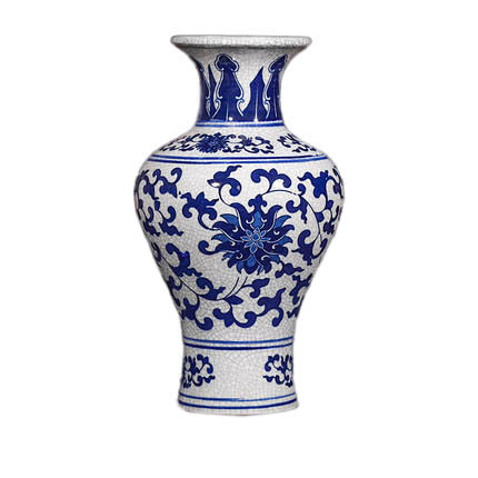 Small fish tail shape blue and white chinese ceramic vase Jahrriesnge porcelain of white and blue vase cna0868