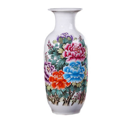 Small winter melon shape peonies pattern chinese ceramic vase Jahrriesnge porcelain of vase cna0972