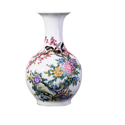 Spring scenery chinese ceramic vase and ornament for flowers Jahrriesnge porcelain of vase cna1016