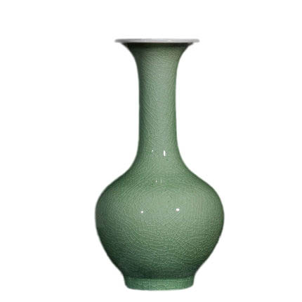 Jingdezhen green antique cracked glaze ceramic vase and ornament Jahrriesnge porcelain of crack glaze vase cna1025