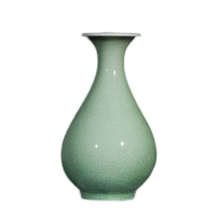 hinese antique green cracked glaze ceramic vase and pot for bedroom Jahrriesnge porcelain of crack glaze vase cna1029