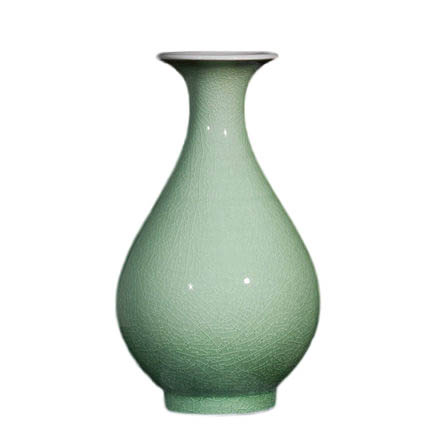 Antique big green cracked glaze ceramic jars and ornaments for bedroom Jahrriesnge porcelain of crack glaze vase cna1032