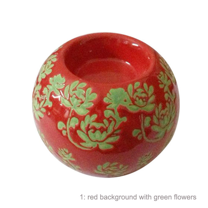 Handmade birthday wedding candlelight dinner ceramic candle holders Jahrriesnge porcelain of cna1072