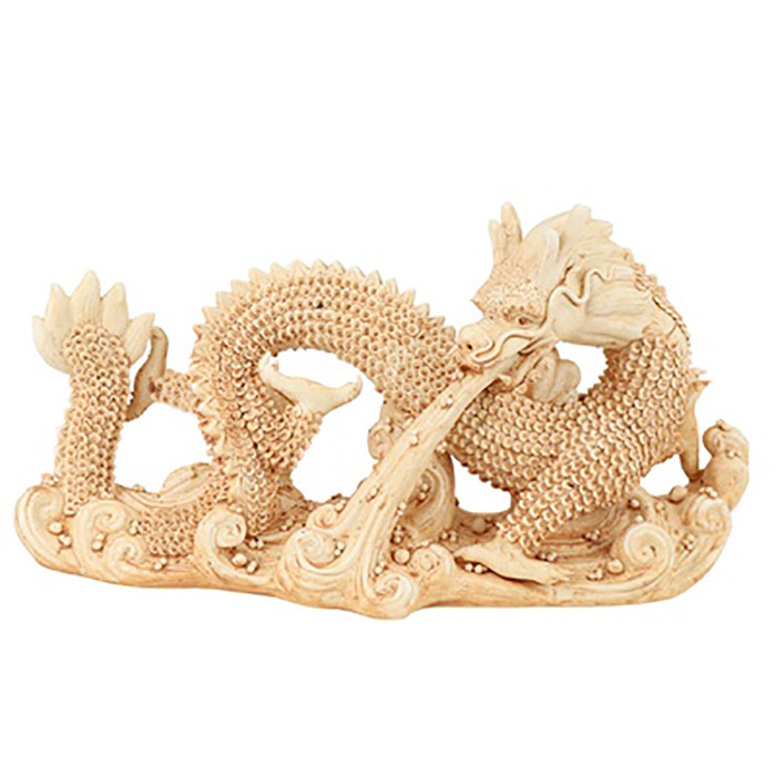 Sculpture of yellow sea dragon pattern pottery ceramic ornaments Jahrriesnge porcelain of cna1077