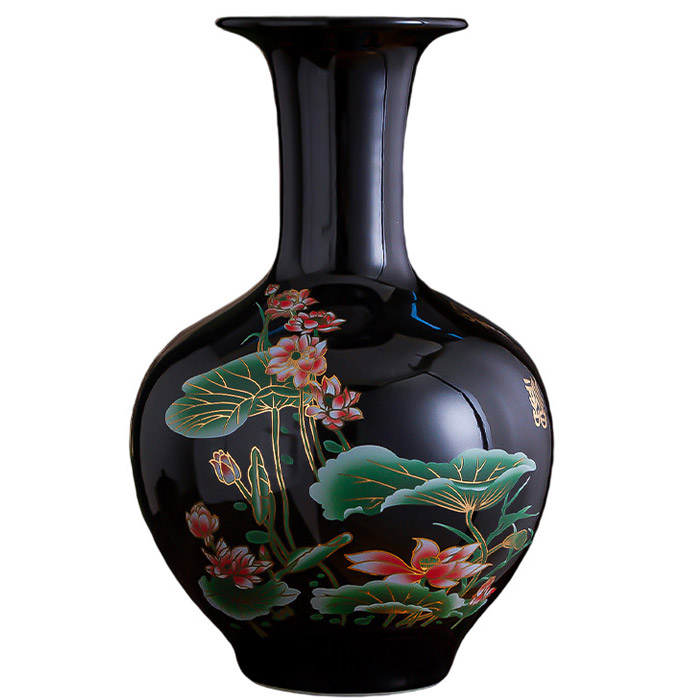 Jahrriesnge porcelain of flowers gourd vase cna1268 