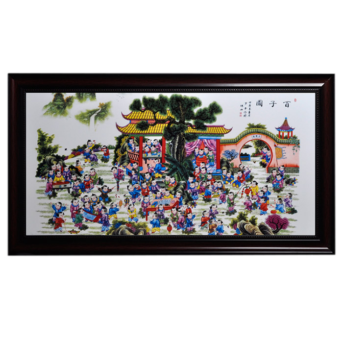 Decorative a lot of children painting ceramic wall hanging plates home Jahrriesnge porcelain painting of cna1483