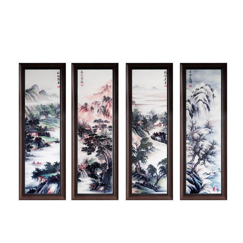 Landscape dining living room corridor wall porcelain plate painting Jahrriesnge porcelain painting of cna1515