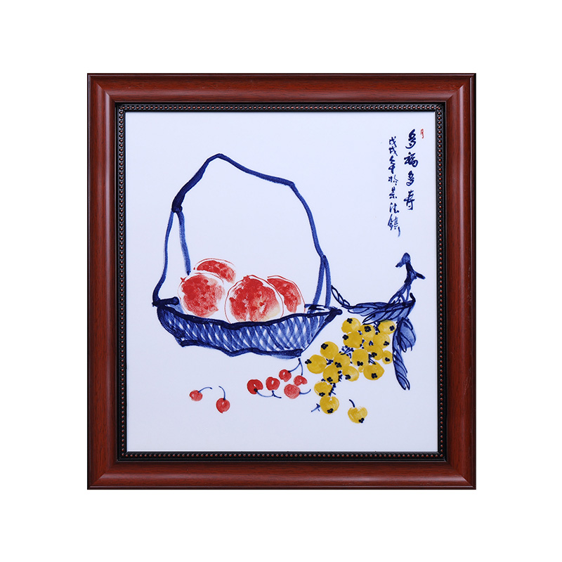 Jingdezhen hanging porcelain plate painting restaurant study room Jahrriesnge porcelain painting of cna1579