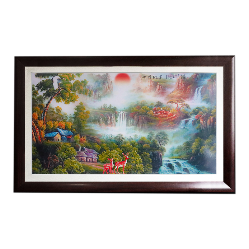 Jingdezhen Xanadu ceramic plate painting living room decoration Jahrriesnge porcelain painting of cna1716