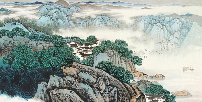 JAHRRIESNGE Landscape of mountains lpf08876 