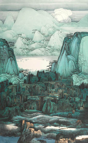 JAHRRIESNGE Landscape of hills lpf08883 