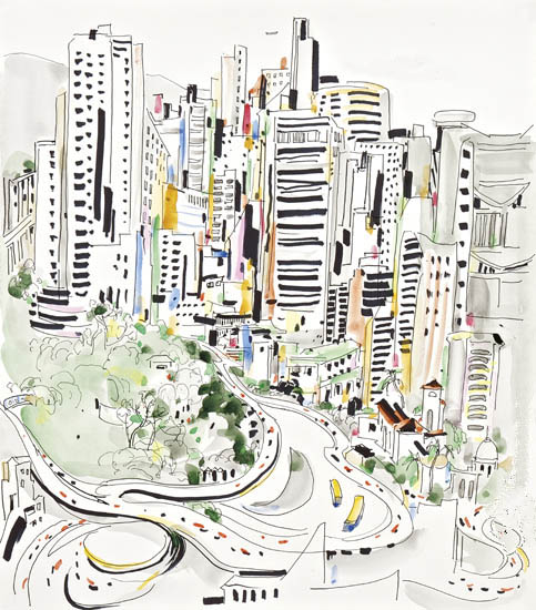 JAHRRIESNGE Landscape of city lpf09266 