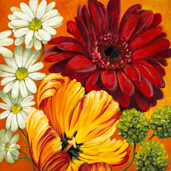 JAHRRIESNGE Floral of flowers lpf10079 