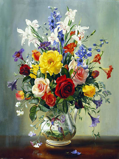 Jahrriesnge Still Life of flowers lpf13608 