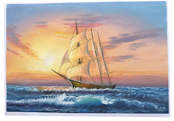 JAHRRIESNGE Landscape of sailboat-lpg0701 