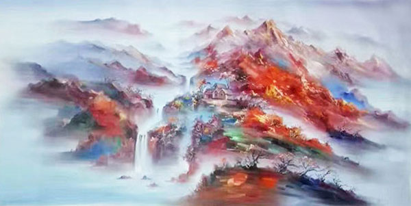 JAHRRIESNGE Landscape of mountains-in-the-fog-lpg0771