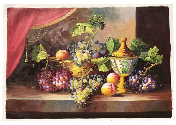 Jahrriesnge Still Life of vase-fruits-lpg0881 