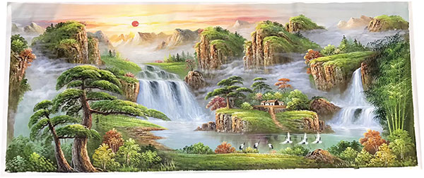 JAHRRIESNGE Landscape of waterfall-lpg1196 