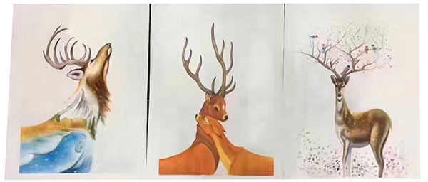 Jahrriesnge Animals of mixed-deers-lpg1332 