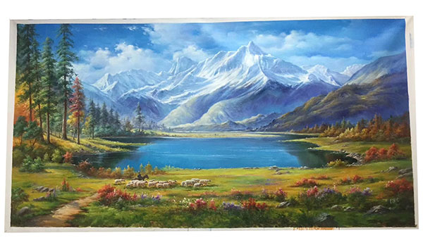 JAHRRIESNGE Landscape of mountain lpg2478 